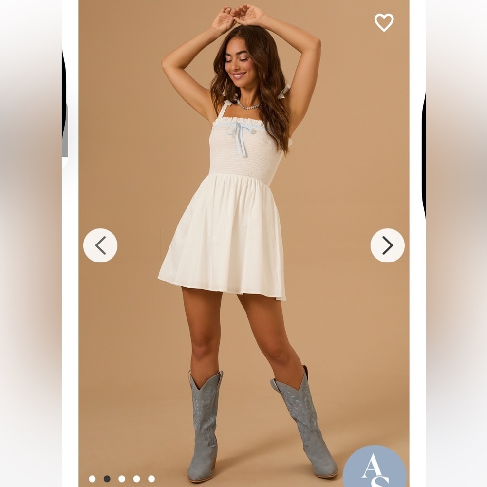 New with tags Altar’d State Landon Bow Mini Dress - Picture 2 of 5